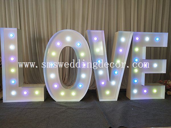 giant led letters wedding