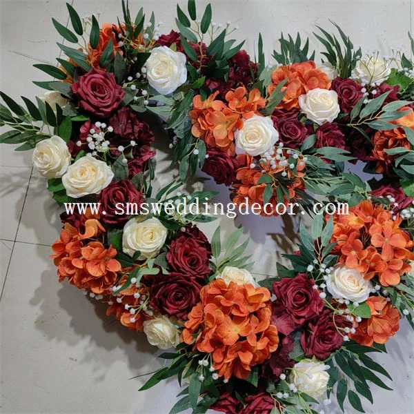 artificial love heart wreath