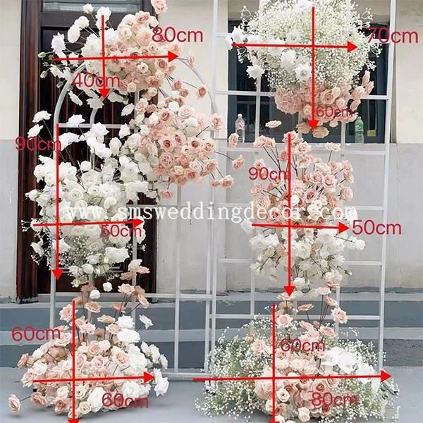 white wedding arrangements