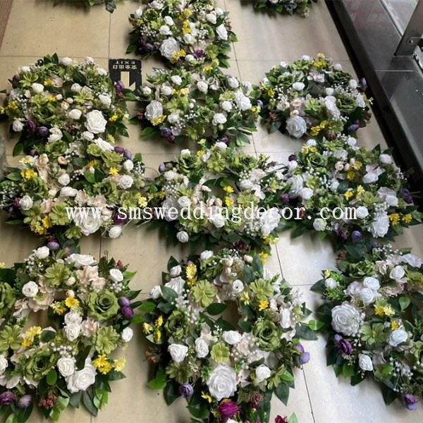 wreath wedding centerpieces