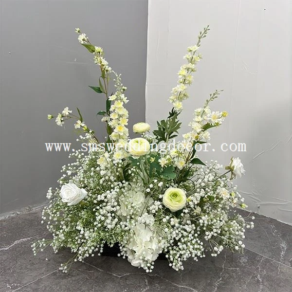 simple flower decoration in church